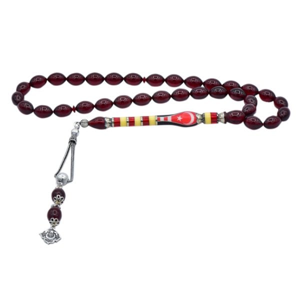 Nakkaş İmame Ayyıldız Ateş Kehribar Tesbih