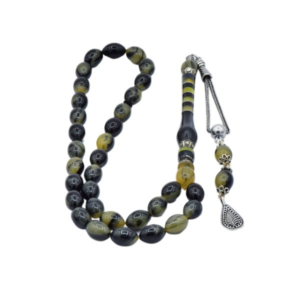 Nakkaş İmameli Sıkma Kehribar Tesbih