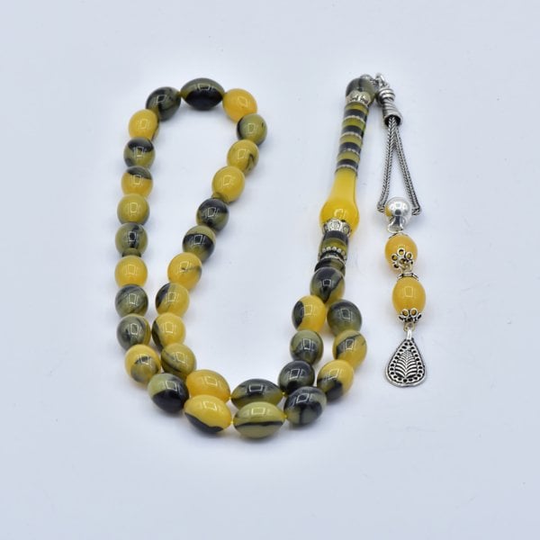 Nakkaş İmameli Sıkma Kehribar Tesbih