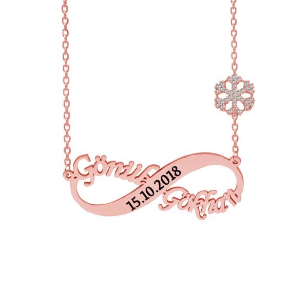 Gümüş Kartanesi Sonsuzluk İsimli Kolye