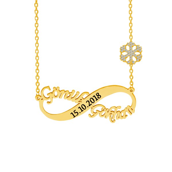 Gümüş Kartanesi Sonsuzluk İsimli Kolye