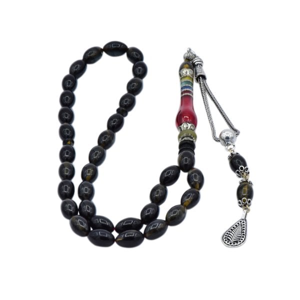 Nakkaş İmameli Ateş Kehribar Tesbih