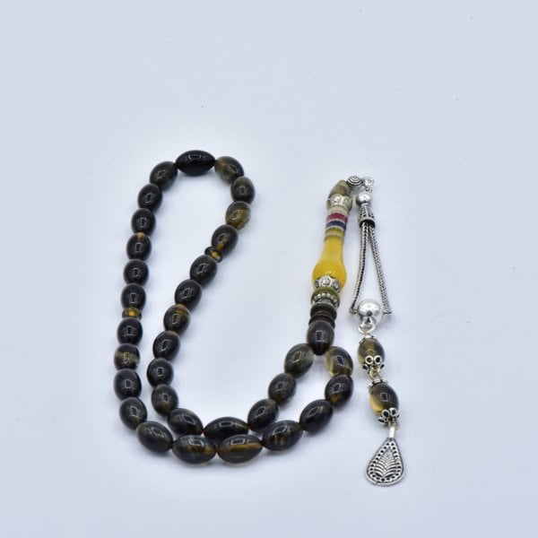 Nakkaş İmameli Ateş Kehribar Tesbih