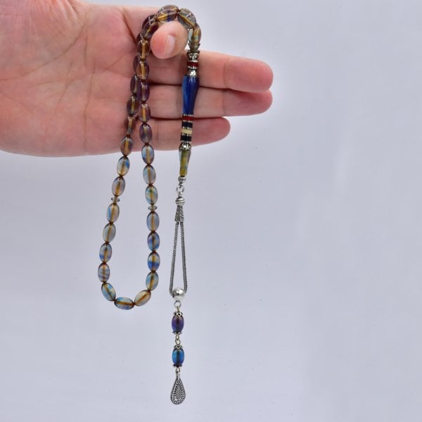 Nakkaş İmameli Ateş Kehribar Tesbih