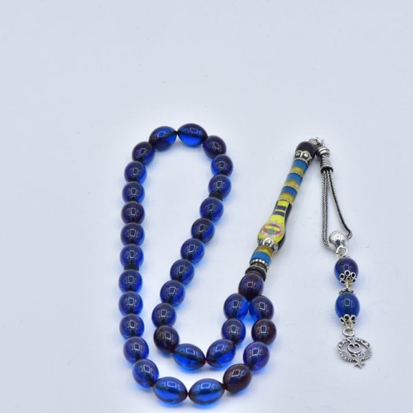 Nakkaş İmame Takım Logolu Ateş Kehribar Tesbih