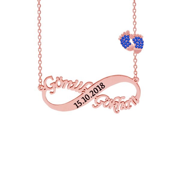 Gümüş Patikli Sonsuzluk İsimli Kolye