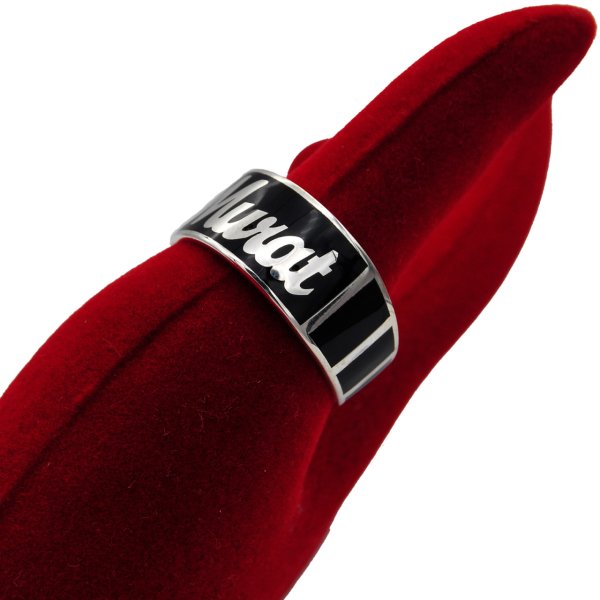 Gümüş Kişiye Özel Tasarım Mineli İsimli Yüzük