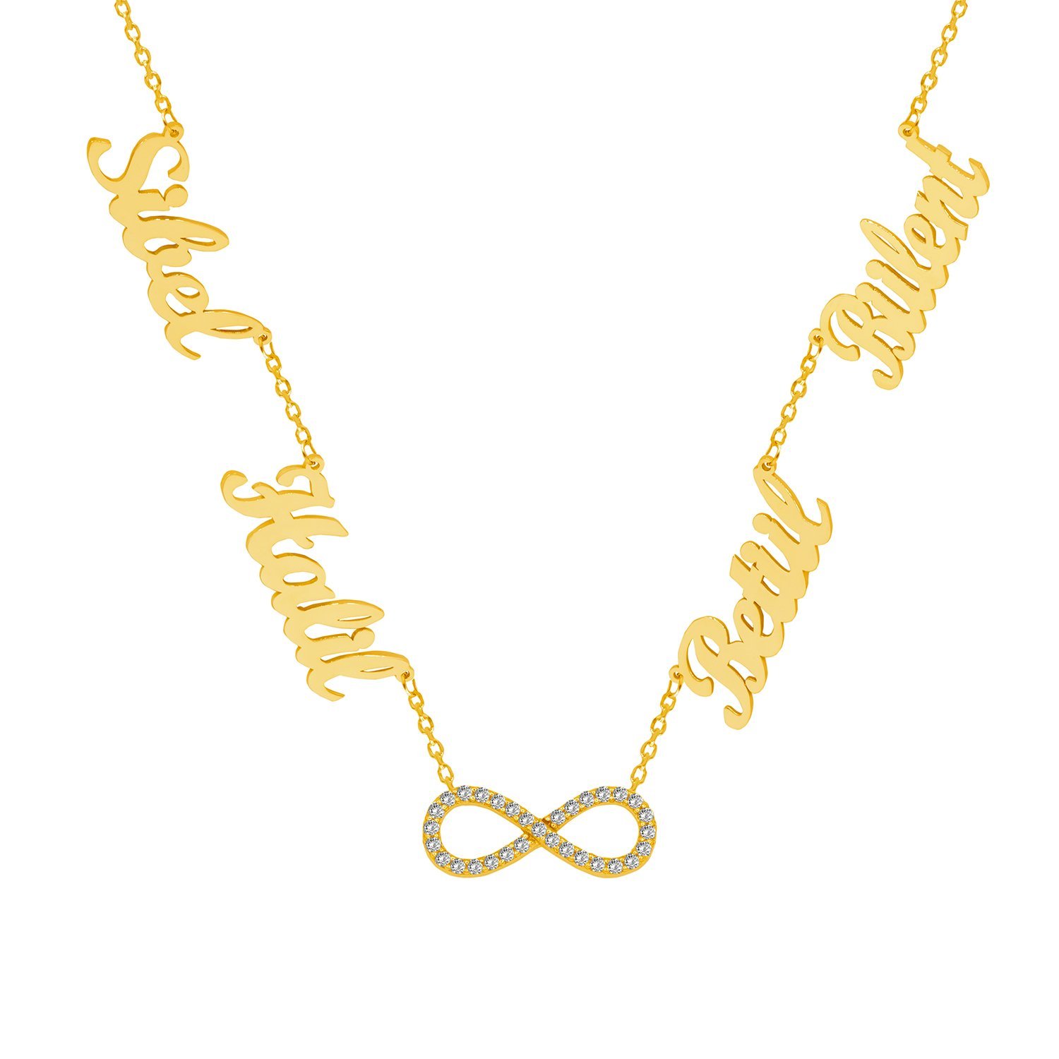 Gümüş Taşlı Sonsuzluk 4 isimli Kolye