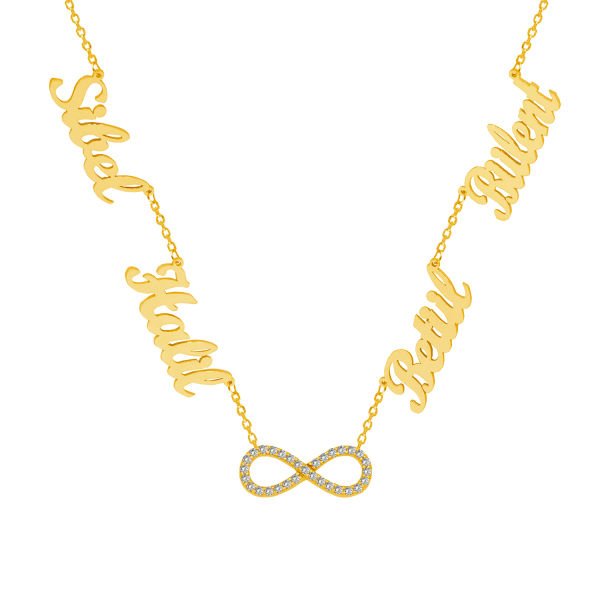 Gümüş Taşlı Sonsuzluk 4 isimli Kolye