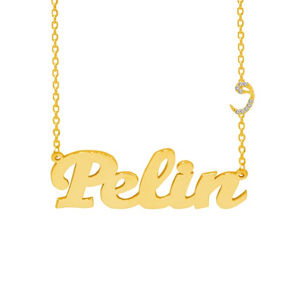 Gümüş Arapça Vav Harfli İsimli Kolye