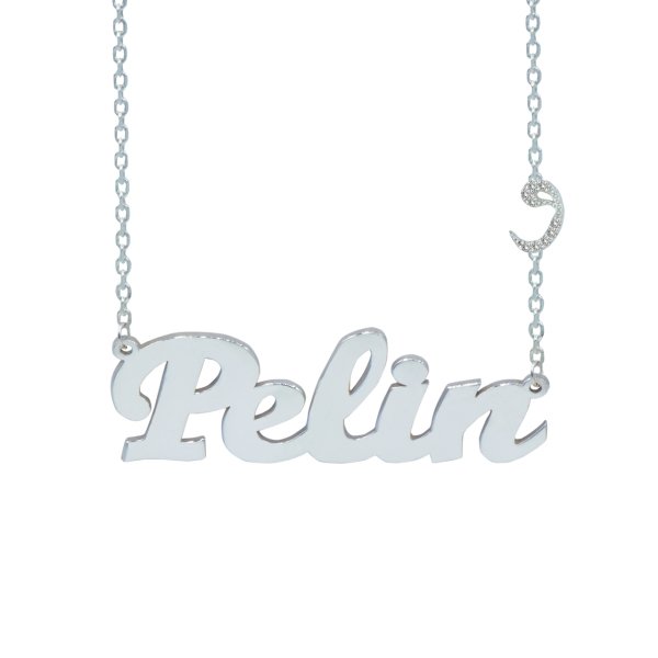 Gümüş Arapça Vav Harfli İsimli Kolye