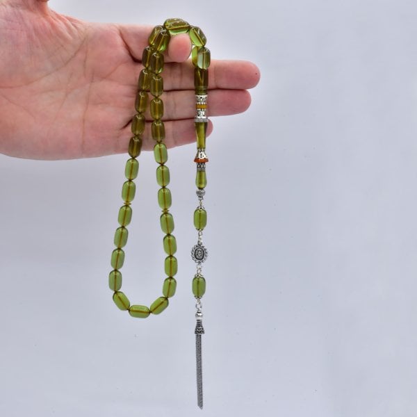 Nakkaş İmameli Ateş Kehribar Tesbih