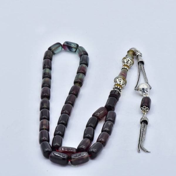 Nakkaş İmameli Ateş Sıkma Kehribar Tesbih