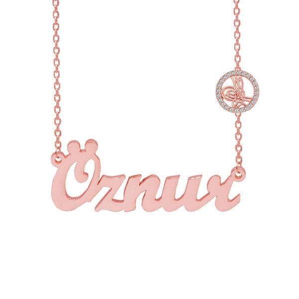 Gümüş Tuğralı İsimli Kolye