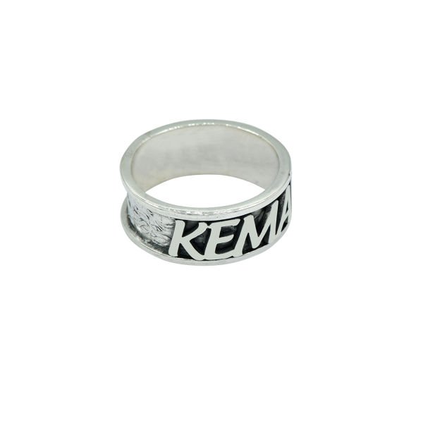 Gümüş Özel Tasarım Oyma İsimli Yüzük