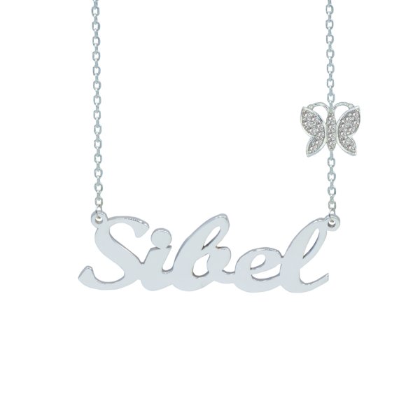 Gümüş Kelebek İsimli Kolye