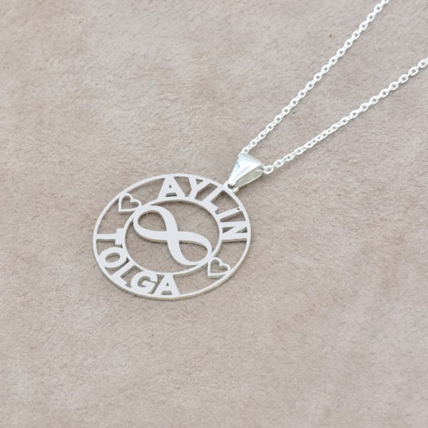 Gümüş Halka İsimli Kolye