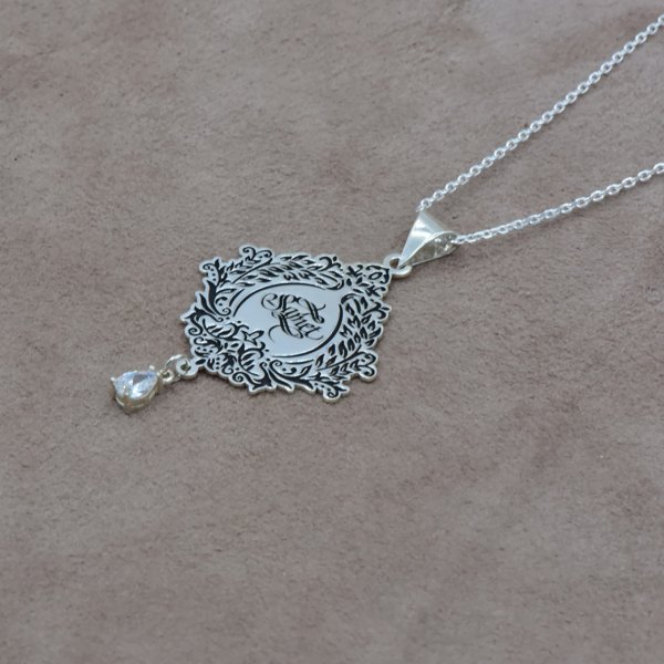 Gümüş Hat Sanatı Yazılı İsimli Kolye