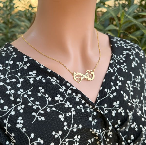 Gümüş Kalpli Tarihli Sonsuzluk İsimli Kolye