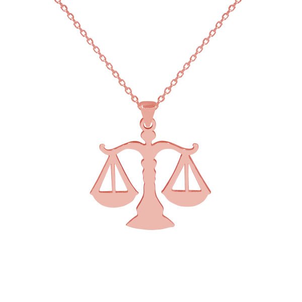 Gümüş Adalet Terazisi Kolye