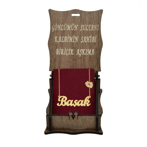 Gümüş Bebek Patikli İsimli Kolye