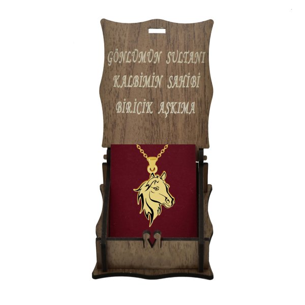 Gümüş At Kafası Kolye