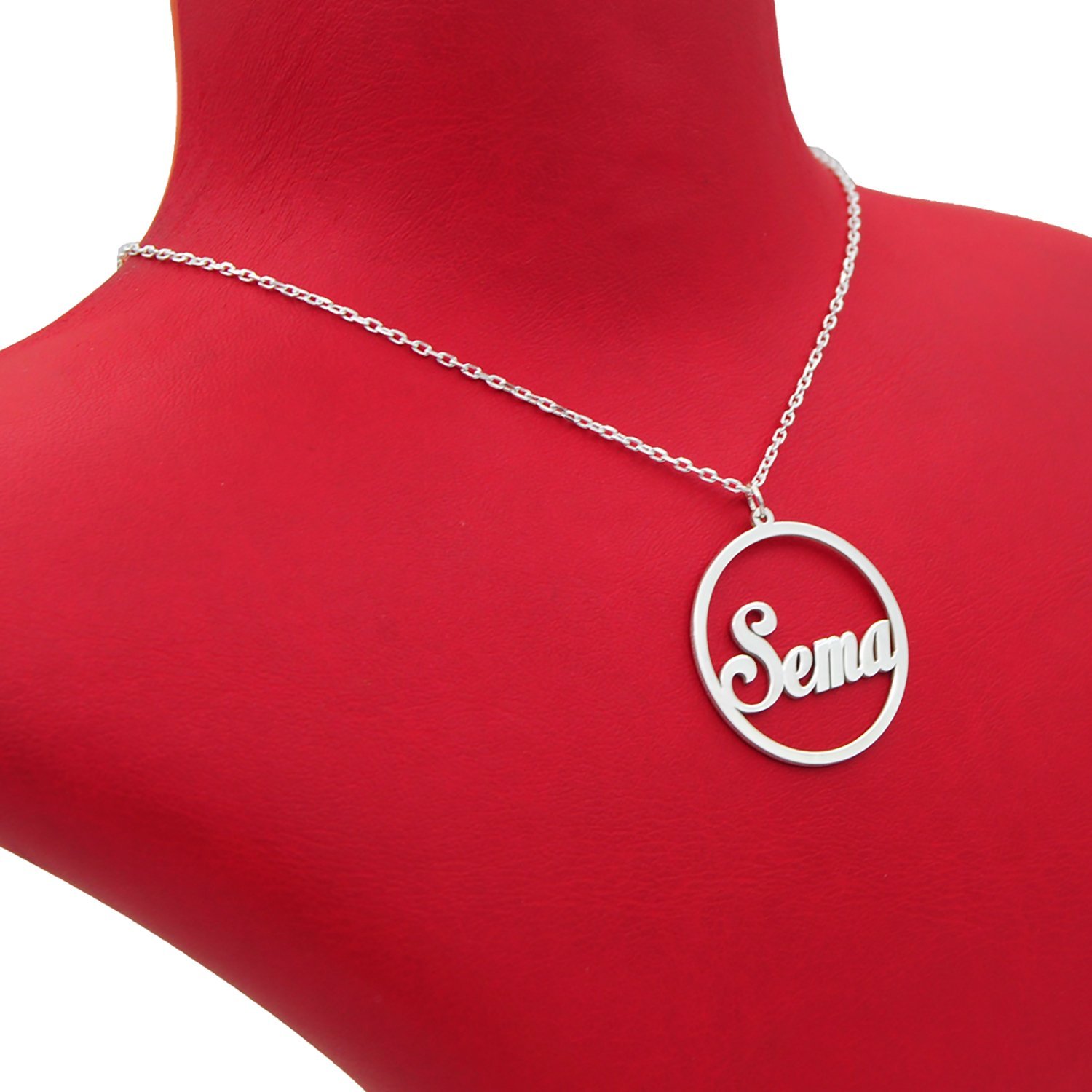 Gümüş Halka İsimli Kolye