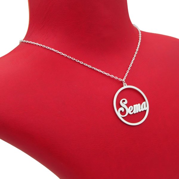 Gümüş Halka İsimli Kolye