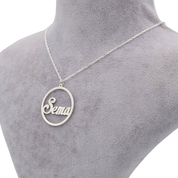 Gümüş Halka İsimli Kolye