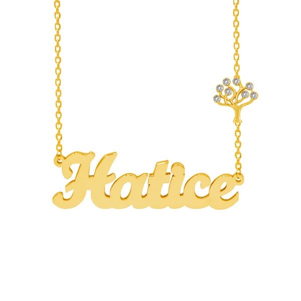 Gümüş Hayat Ağacı İsimli Kolye