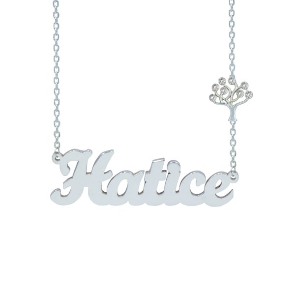 Gümüş Hayat Ağacı İsimli Kolye