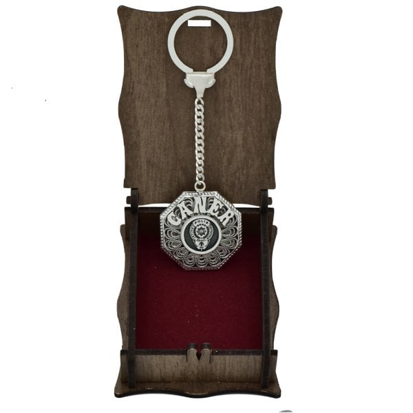 Gümüş Polis Logolu Telkari İsimli Anahtarlık