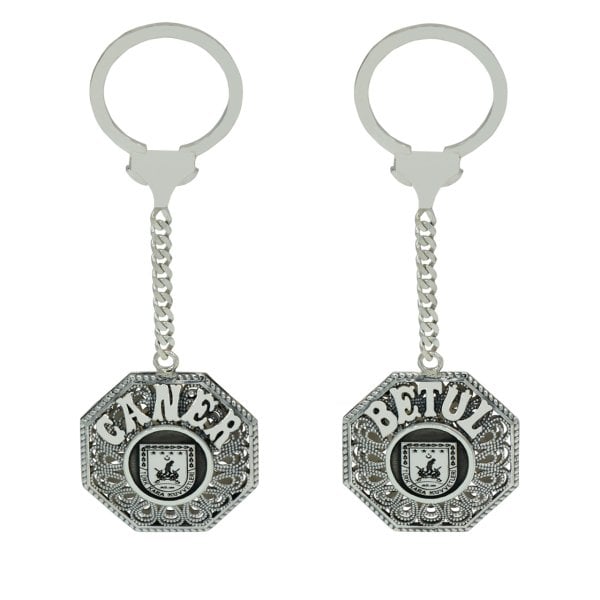 Gümüş Asker Logolu Telkari İsimli Anahtarlık