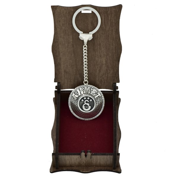 Gümüş Galatasaray Logolu Telkari İsimli Anahtarlık