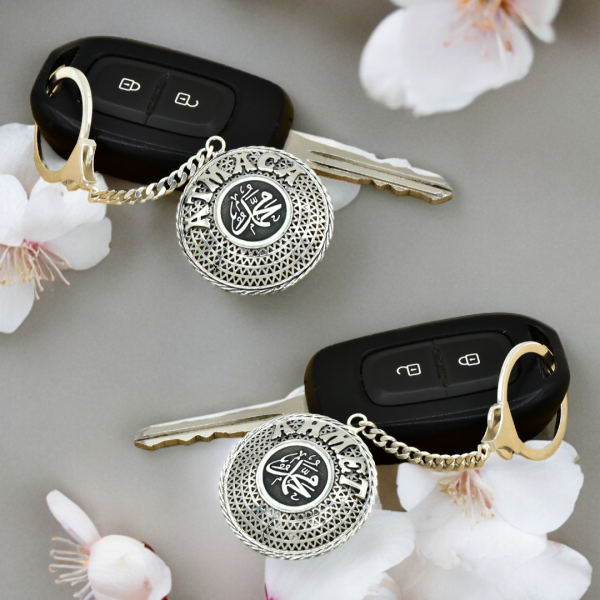 Gümüş MUHAMMED Yazılı Telkari İsimli Anahtarlık