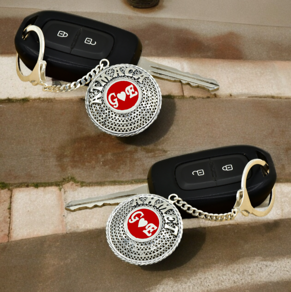 Gümüş Renkli Harfli Telkari İsimli Anahtarlık