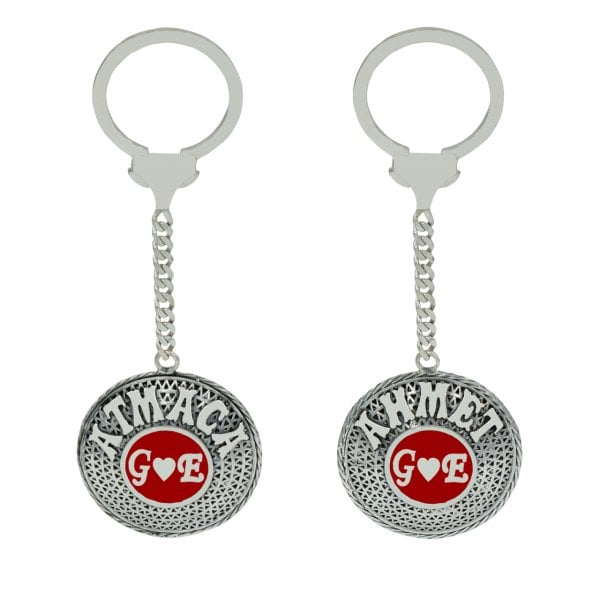 Gümüş Renkli Harfli Telkari İsimli Anahtarlık