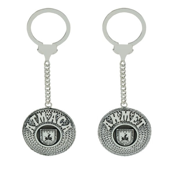 Gümüş Asker Armalı Telkari İsimli Anahtarlık