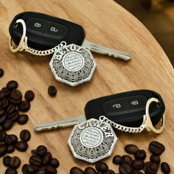 Gümüş Nazar Duası Telkari İsimli Anahtarlık