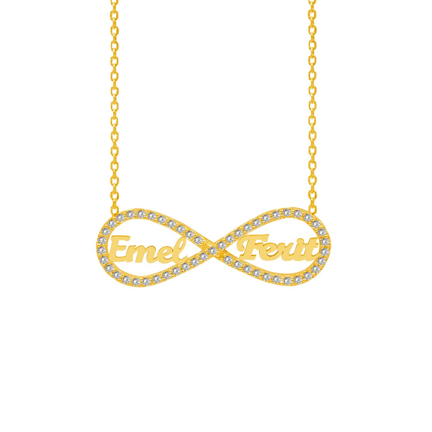 Gümüş Taşlı Sonsuzluk 2 İsimli Kolye