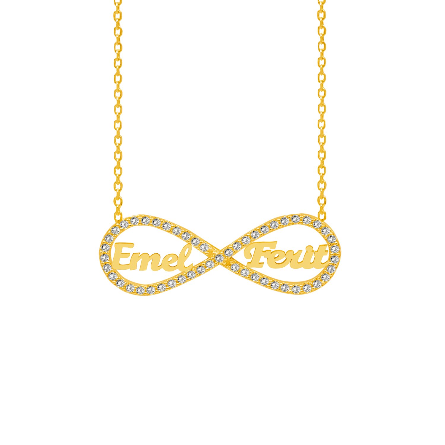 Gümüş Taşlı Sonsuzluk 2 İsimli Kolye