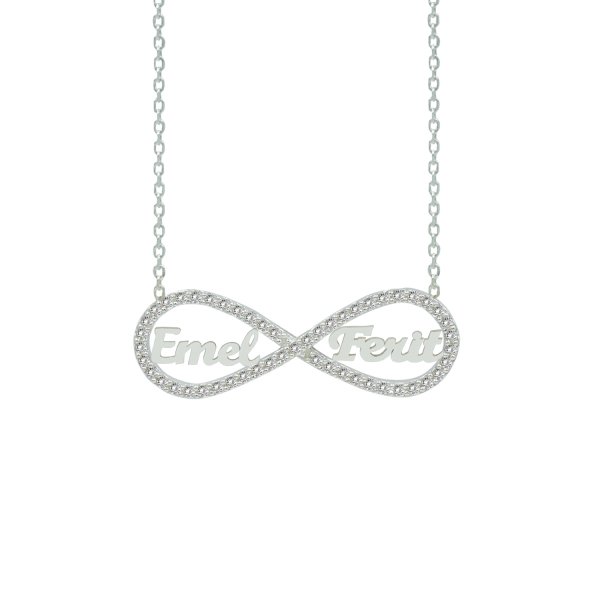 Gümüş Taşlı Sonsuzluk 2 İsimli Kolye
