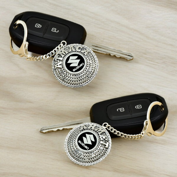 Gümüş Suzuki Armalı Telkari İsimli Anahtarlık