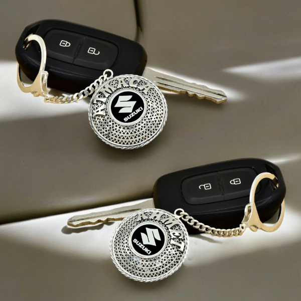 Gümüş Suzuki Armalı Telkari İsimli Anahtarlık