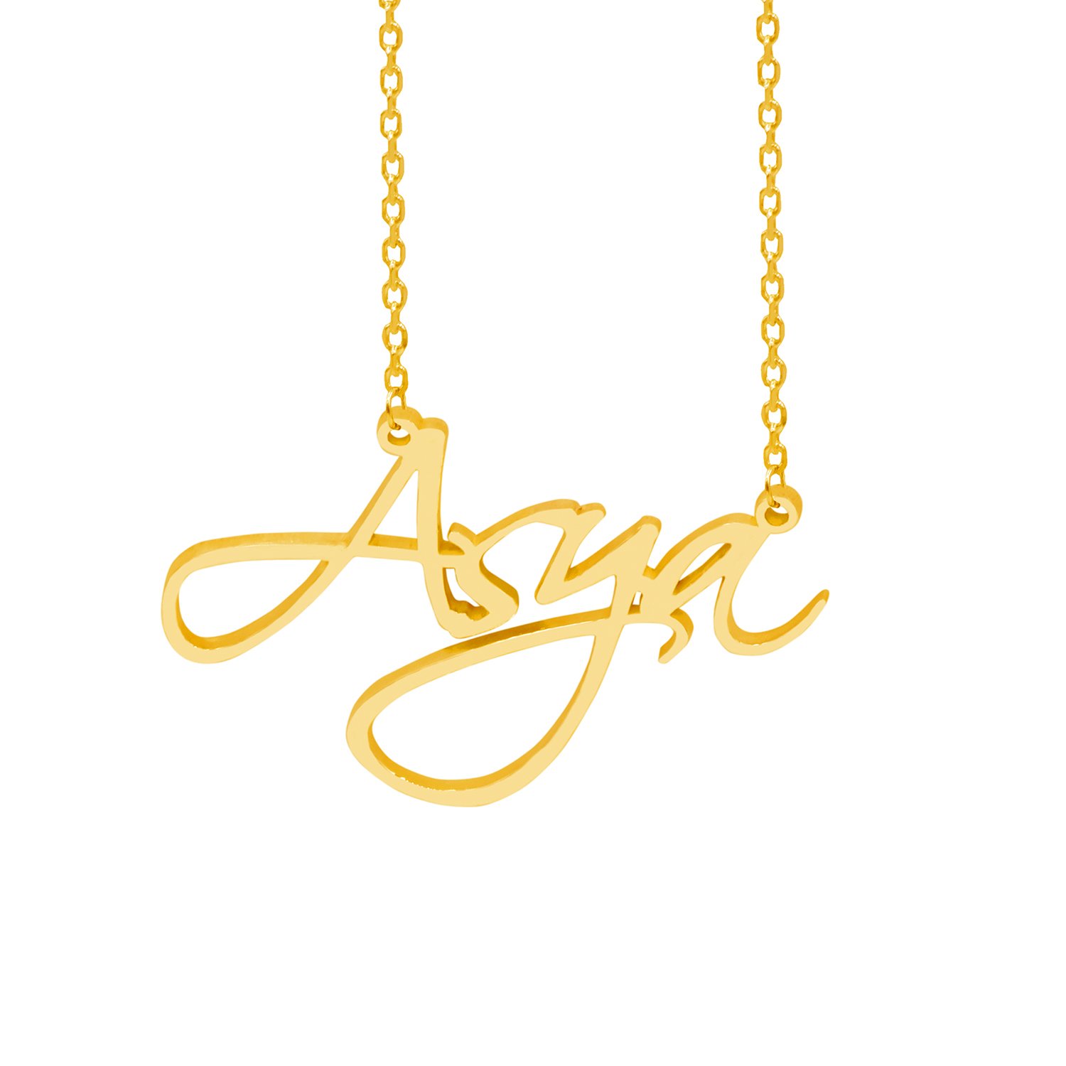 Gümüş El Yazısı İsimli Kolye