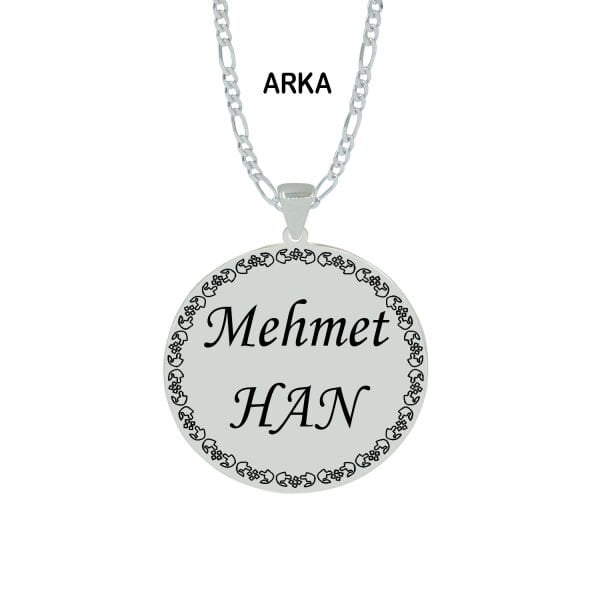 Gümüş Ayetel Kürsi Yazılı Kolye