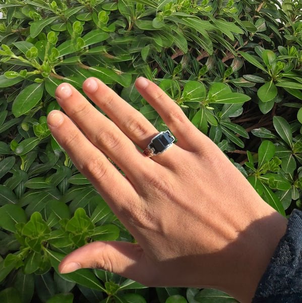 Gümüş Tiens Tasarımlı Yüzük