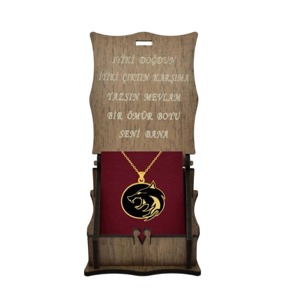 Gümüş Witcher Kurt Kolye