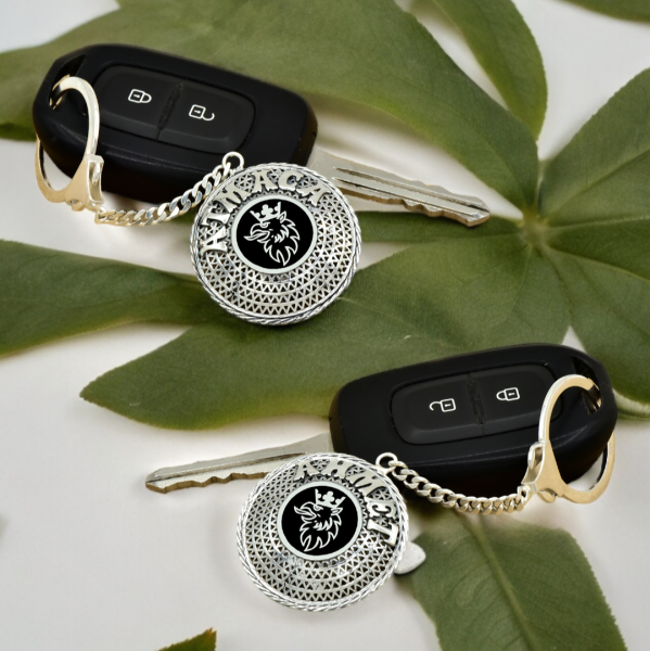 Gümüş Scanıa Armalı Telkari İsimli Anahtarlık