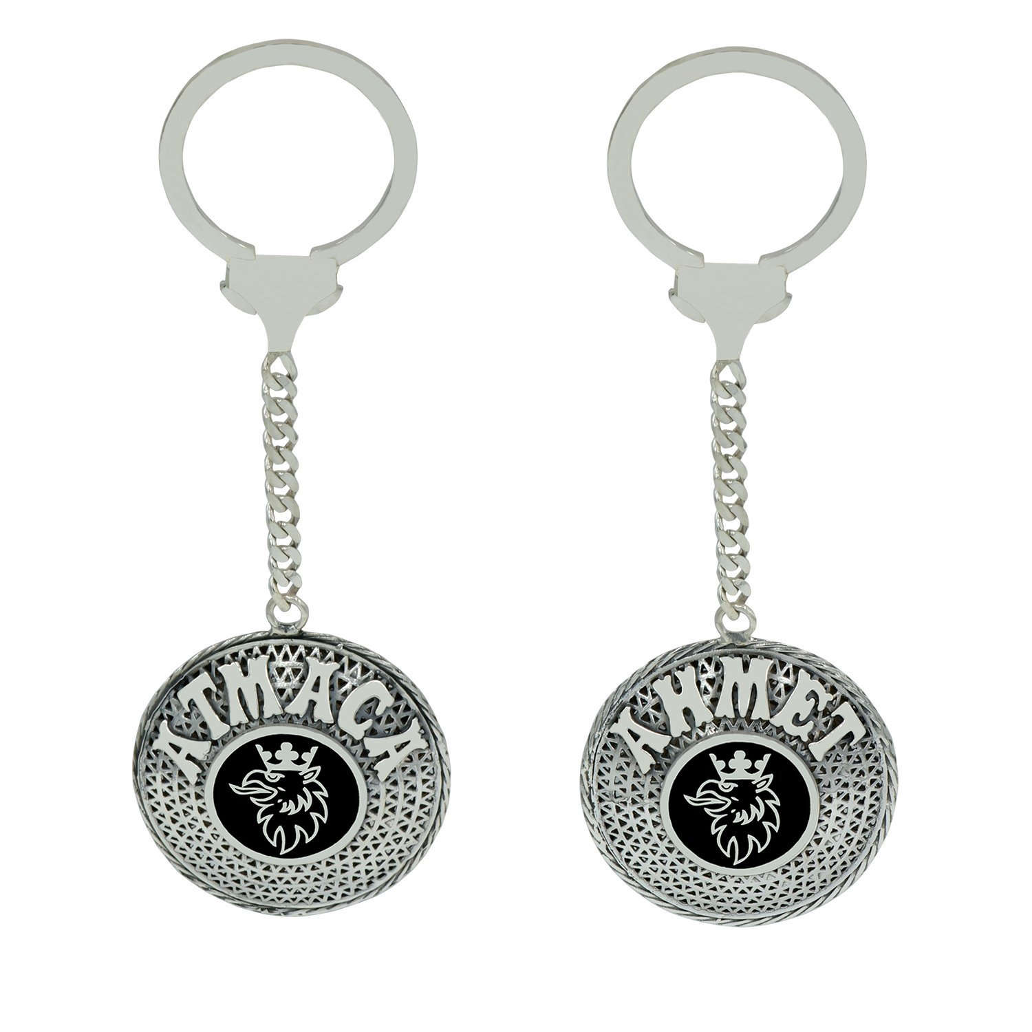 Gümüş Scanıa Armalı Telkari İsimli Anahtarlık